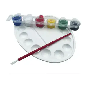 Paleta set 2459, tempera, brusha & kanavaca, kodi 16701