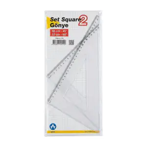 Trekëndësha ARK set, rulers & set squares, code 14369